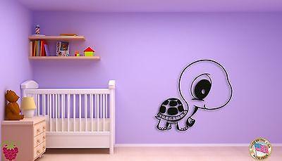 Wall Sticker For Kids Baby Turtle Cool Decor for Nursery Room Unique Gift z1403