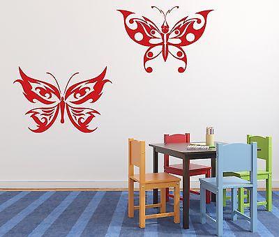 Wall Sticker Vinyl Decal Butterflies Flit Beauty Elegance Wings Unique Gift (n111)