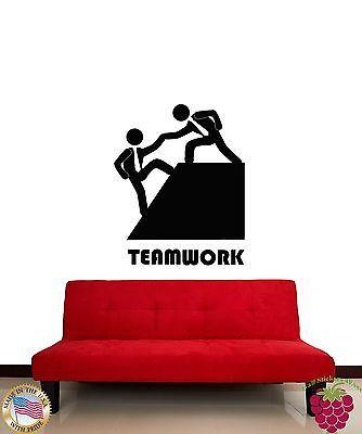 Wall Stickers Vinyl Decal Quote Message Teamwork Decor For Office (z1925)