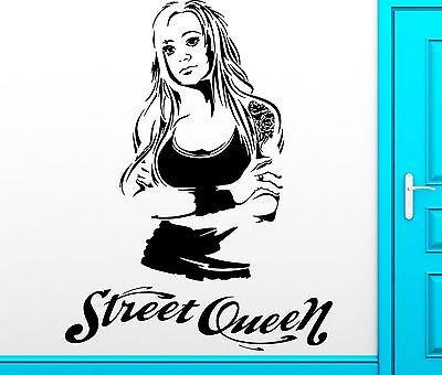 Wall Sticker Vinyl Decal Super Sexy Girl Street Queen Cool Decor Unique Gift (z2459)