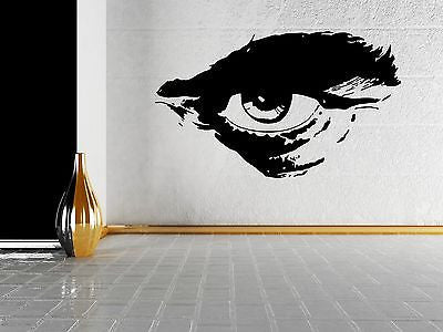 Wall Sticker Vinyl Decal Man's Eye with Eyebrow Barbershop Hair Cuttery Unique Gift (m521)