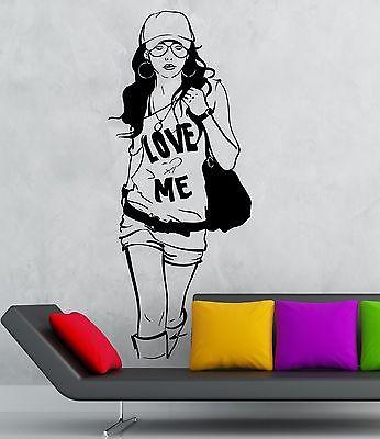 Wall Stickers Vinyl Decal Hot Sexy Teen Girl Fashion Style Cool Decor Wallstickers4you Wall Stickers Vinyl Decal Hot Sexy Teen Girl Fashion Style Cool Decor Wallstickers4you