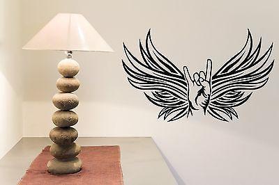 Wall Sticker Vinyl Decal Rocker Hand Sign Goat Fan of Rock Music Unique Gift (n210)