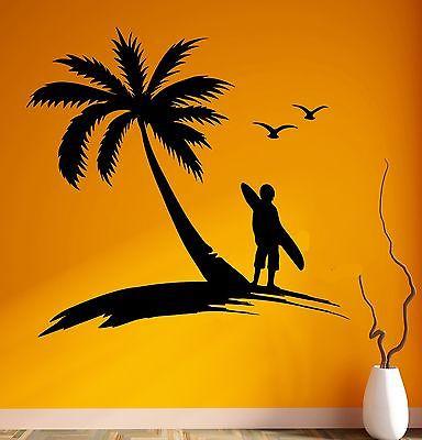 Wall Sticker Vinyl Decal Extreme Surfing Water Sports Beach Palma (ig1886)