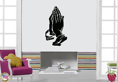 Wall Stickers Vinyl Decal Praying Hands Religion Religious Christianity Unique Gift (z1708)