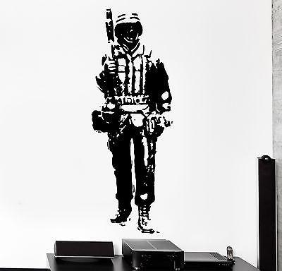 Wall Vinyl Soldier Warrior Military Forces Guaranteed Quality Decal Unique Gift (z3454)