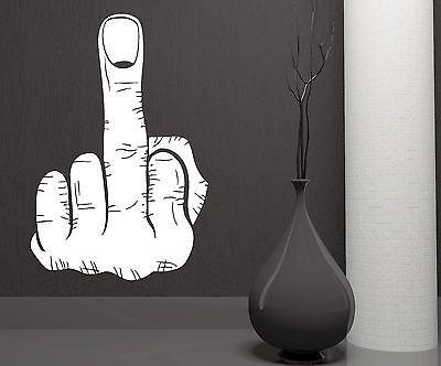 Wall Vinyl Sticker Decal Fuck-Off Rude Offensive Joking Fun College Decor Unique Gift (m522)