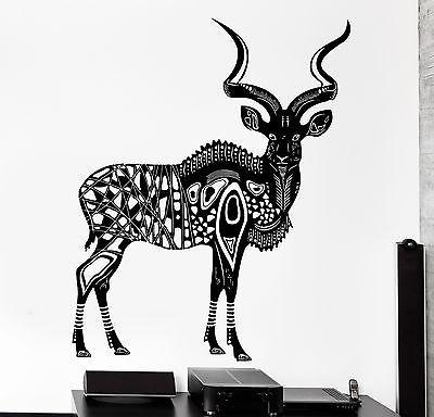 Wall Decal Animal Deer Antelope Kunu Africa Mural Vinyl Decal Unique Gift (z3163)