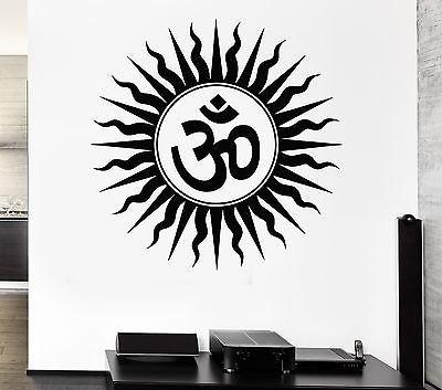 Wall Stickers Om Hindu Religious India Sanskrit Symbol Vinyl Decal Unique Gift (ig1559)