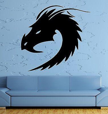 Wall Decal Dragon Myth Fantasy Monster Cool Decor For Living Room Unique Gift (z2694)