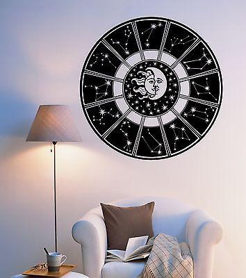 Wall Vinyl Sun Moon Galaxy Constellation Sky Magic Mural Vinyl Decal Unique Gift (z3375)