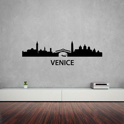 Wall Stickers Vinyl Decal Venice Italy Europe Travel Tourism z1210