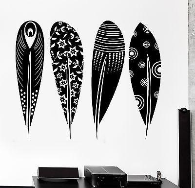 Wall Decal Birds Feather Cool Tribal Ornament Mural Vinyl Decal Unique Gift (z3170)