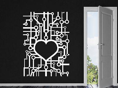 Wall Vinyl Sticker Decal Chip Assembly Love Heart Fate Line Unique Gift (n268)