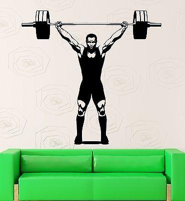 Wall Sticker Vinyl Decal Fitness Gym Muscled Sports Bodybuilding Unique Gift (ig2123)