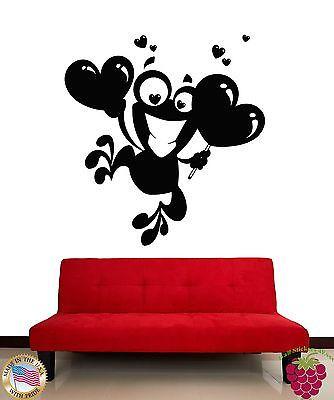 Wall Stickers Vinyl Decal Frog With Hearts Funny Positive Decor Unique Gift (z1799)
