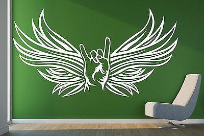 Wall Sticker Vinyl Decal Goat Rocker Sign Style Metal Musicians Unique Gift (n172)