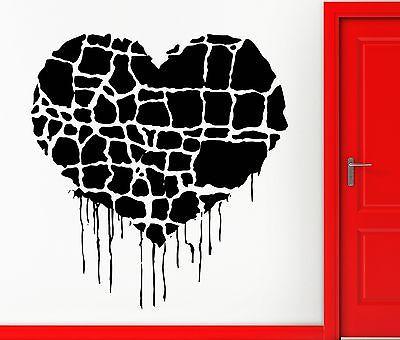 Wall Sticker Vinyl Decal Heart Romantic Grunge Gothic Cool Decor Unique Gift (z1065)