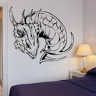 Wall Decal Dragon Fire Mythology Fantasy Monster Cool Interior Unique ...