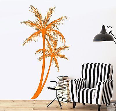 Wall Decal Palm Tree Floral Romantic Vinyl Sticker Unique Gift (z3630)