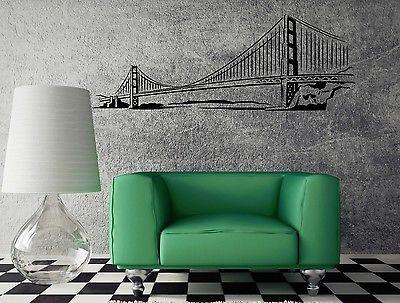 Wall Stickers Bridge Architecture Coolest Room Art Mural Vinyl Decal Unique Gift (ig2059)