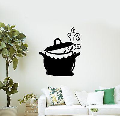 Wall Sticker Vinyl Decal Kitchen Pots and Fry Pans Cooking Kettle Cuisine Unique Gift (m321)