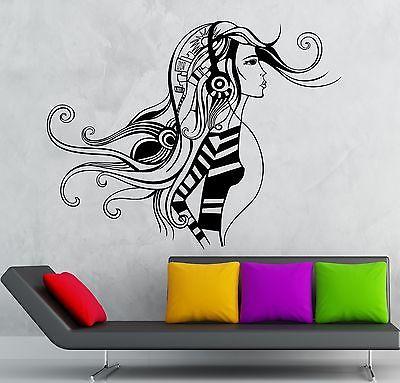 Wall Stickers Vinyl Decal Beautiful Sexy Teen Girl Music Headphones Unique Gift (ig1740)