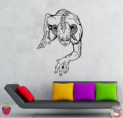 Wall Stickers Vinyl Decal Zombie Vampire Demon Scary Gothic Decor (z2130)