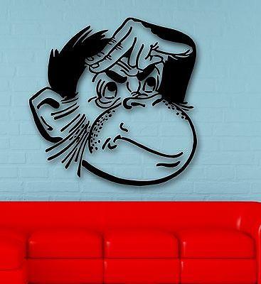 Wall Stickers Vinyl Decal Nursery Monkey Macaque Animal Funny Kids Room Unique Gift (ig814)