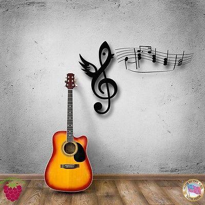 Wall Stickers Vinyl Decal Note With Wings Music Cool Decor For You Unique Gift (z1614)