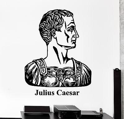 Wall Vinyl Julius Caesar Ancient Rome Guaranteed Quality Decal Unique Gift (z3435)