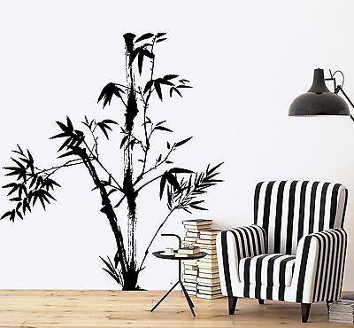 Wall Decal Tree Bamboo Bedroom Floral Vinyl Sticker Unique Gift (z3638)