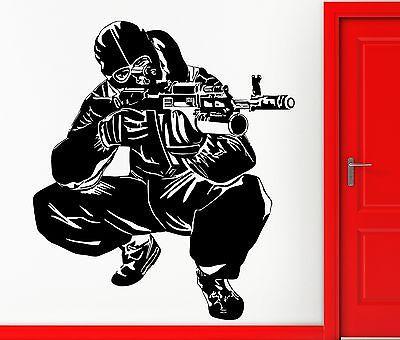 Wall Stickers Vinyl Decal Army Special Forses AK-47 Military Decor  Unique Gift (z2329)
