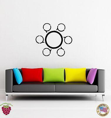 Vinyl Decal Wall Sticker Modern Abstract Cirle Living Room Bedroom Decor Unique Gift (z1600)