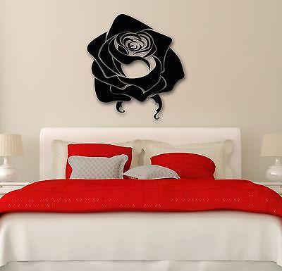 Wall Stickers Vinyl Decal Rose Beautiful Flower Great Bedroom Decor Unique Gift (ig1722)