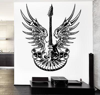 Wall Vinyl Guitar Heavy Music Eye Guaranteed Quality Decal Unique Gift (z3492)