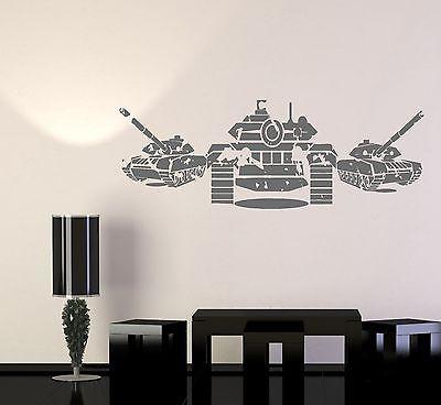 Wall Vinyl Tanks Army War Military Forces Guaranteed Quality Decal Unique Gift (z3445)