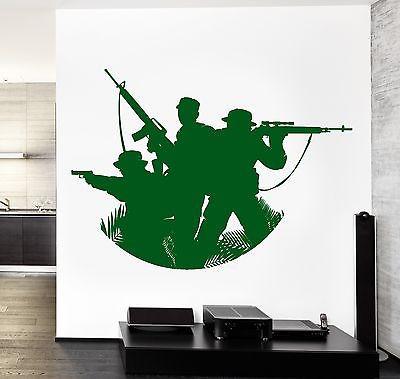 Wall Vinyl Soldier Military War Army Cool Decal Unique Gift (z3420)