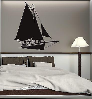 Wall Stickers Vinyl Decal Ship Yacht Marine Room Decor Ocean (ig916)