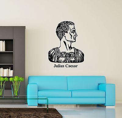 Wall Vinyl Julius Caesar Ancient Rome Guaranteed Quality Decal Unique Gift (z3435)