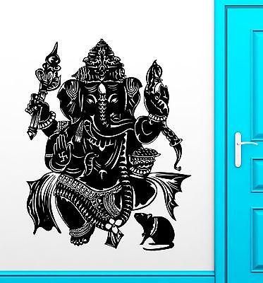 Wall Stickers Vinyl Decal God Ganesha India Hindu Religion Decor Unique Gift (ig1858)