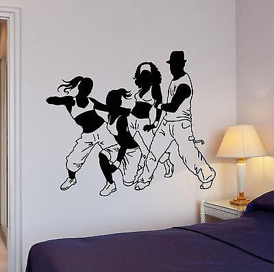 Wall Stickers Dancing Sports Teen Room Hip Hop Dance Art Vinyl Decal Unique Gift (ig1998)