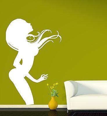 Wall Sticker Vinyl Decal Sexy Harmonious Figure Girl Great Hairstyle Unique Gift (n315)