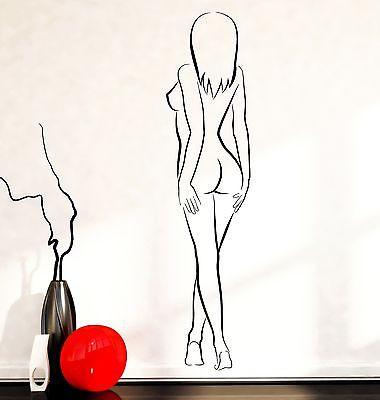Wall Decal Sexy Naked Nude Girl Woman Beauty Vinyl Sticker Unique Gift (z3595)