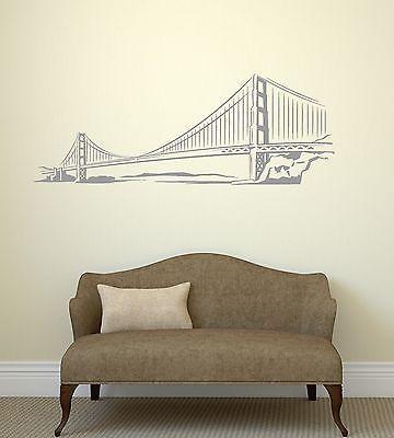 Wall Stickers Bridge Architecture Coolest Room Art Mural Vinyl Decal Unique Gift (ig2059)