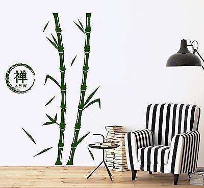 Wall Decal Tree Bamboo Zen Enso Circle Vinyl Sticker Unique Gift (z3639)