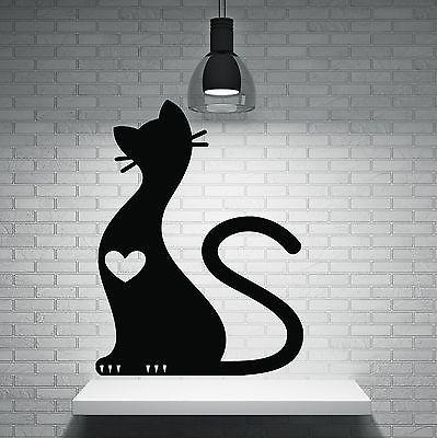 Wall Sticker Vinyl Decal Cute Soft Fluffy Cat Ears Tail Claws Unique Gift (n215)