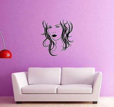 Wall Stickers Vinyl Decal Beautiful Woman Beauty Shop Hairstyle Unique Gift (ig725)