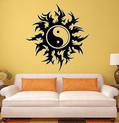 Wall Stickers Taoism Tao Yin Yang Taijitu Chinese Art Room Vinyl Decal Unique Gift (ig1697)