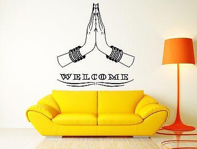 Welcome Cool Home Sweet Home Decor India Indian Hinduism For Living Room Unique Gift (z2573)